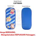 Kotak Pensil Kain Seleting Fancy Anak Kapibara / Pencil Case Zipper Capybara /Tempat Pinsil Bahan Kain Lucu Seleting. 