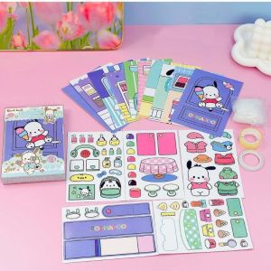 SANRIO Sách Đồ Chơi Quà Tặng Sinh Nhật Thủ Công Tự Làm Không Cắt Không Cắt Cho Bé Sơ Sinh Kiểu Mới