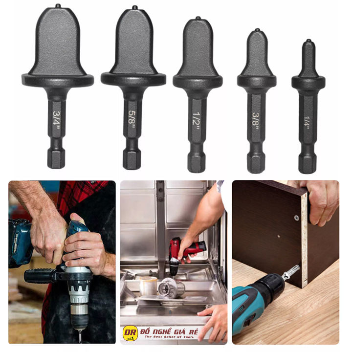 Bộ loe ống đồng bằng máy khoan mũi khoan loe ống đồng lắp máy điều hòa ...