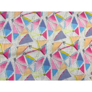 ผ้าเมตร ผ้าลินิน ลินินผสมโพลีเยสเตอร์ ลายวินเทจ หน้ากว้าง 55 นิ้ว หน่วยขายเป็นเมตร