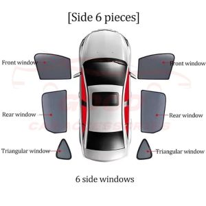 Proton X70 Epic Magnetic Sunshade (6pcs) Accessories Automotive