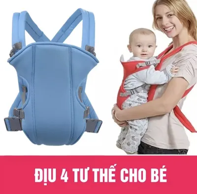 Địu chống gù lưng cho em bé Địu em bé 4 tư thế Royal Thoáng Mát Thích Hợp Cho Bé Đai địu baby chống gù chống đau lưng cho bé giúp mẹ những tháng đầu sau sinh