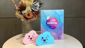 Rainbow Cloud Bath for Girls 2 Extra Large Handmade Bath Bombs for Kids Bubble Bath Fizzies Kids Safe Bath Bombs Easter Basket Stuffers Mothers Day Gifts