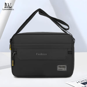 LouisWill Fashion Mens Shoulder Bag Handbag Waterproof Outdoor Casual Messenger Bag Large Capacity Travel Business Bag Leisure Sport Street Cross Body Bag