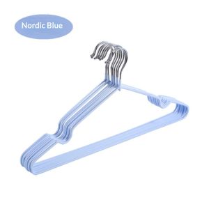 STAR FRUIT Móc treo áo khoác chống trượt chịu lực cao với thiết kế có rãnh cho người lớn và trẻ em kim loại bền có lớp phủ nhựa