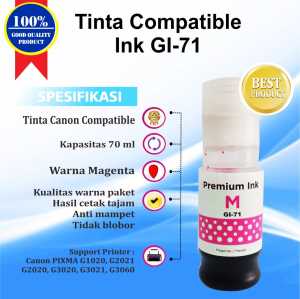 Tinta Canon GI71 Support Printer G1020 G2020 G2021 G2060 G3020 G3021