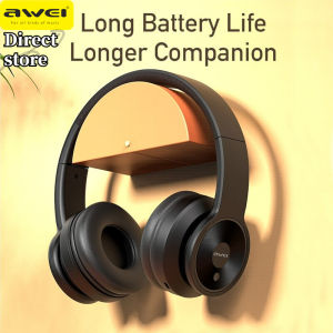 Awei A996BL Headphone Bluetooth Adjustable Headphones Original High Quality Headphone Gaming 300mAh Charging Case Dual channel Over-the-ear Headphones