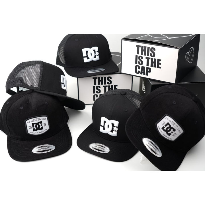 Snapback Cap Hip Hop Cap Black And White Topi Snapback Import DC