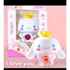 MAINAN CINNAMOROLL SANRIO SUARA I LOVE YOU LENGKAP DENGAN LAMPU LED HELLO KITTY MELODY KUROMI