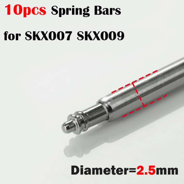 10pcs Spring Bars 2.5mm Diameter pins Stainless Steel Spring Bar Pin