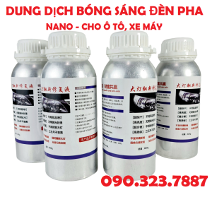 Dung dịch đánh bóng đèn pha nano chất lượng dành cho ô tô xe máy. Loại tốt