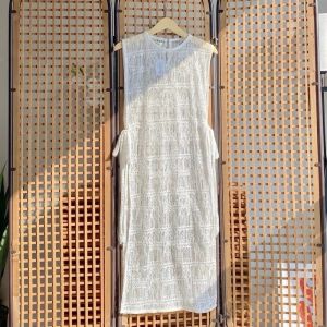 Outer Long Vest Brukat Chantily / Outer Brukat Wanita Terbaru