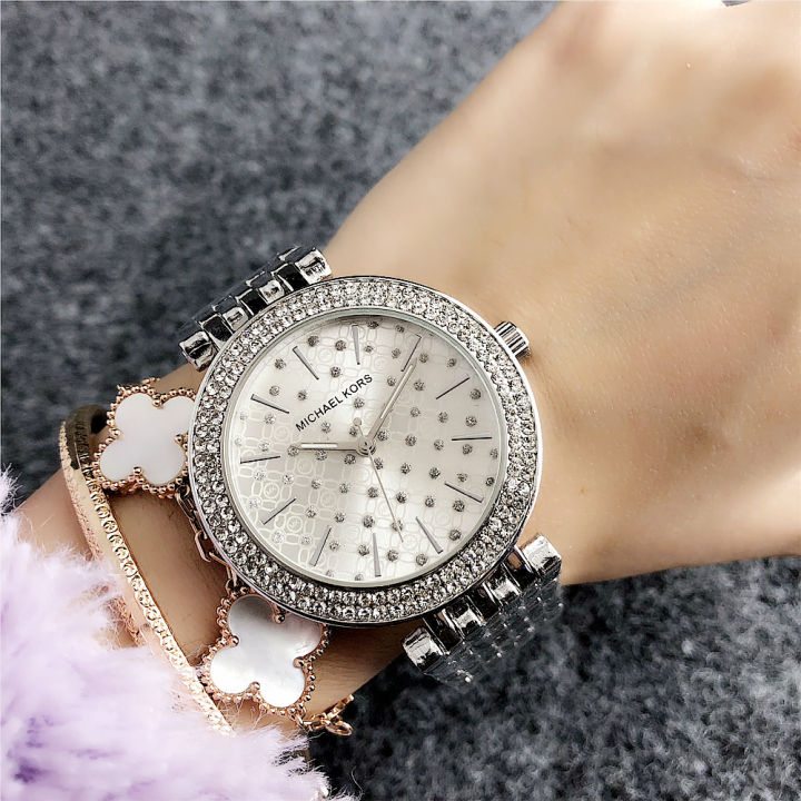 Diamond discount mk watch