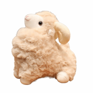 CUBBY Simulation Sheep Plush Doll Cartoon Fluffy Lamb Plush Toy Creative Kawaii Animal Fluffty Doll Birthday Gift