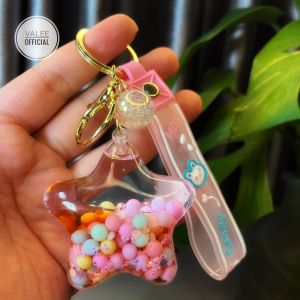 Gantungan Kunci Acryric Bintang Lucu Warna Pastel/Keychain STAR