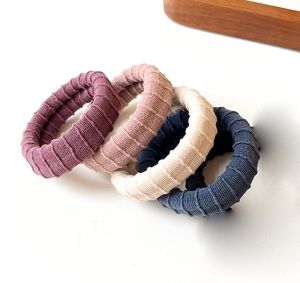 Set dây cột tóc trơn gân co giãn tốt bản dày tiện lợi giá rẻ cho nữ CB07