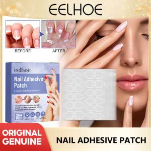 Eelhoe Invisible Ultra-Thin Gum Wear Double-Sided Rubber Wearing Glue Double-Sided Sticker Not Injured Nail Armor Accessory Nail Enhancement Tools Double-Side Glue Sticker Transparent Flexible Fake Nail Tips Adhesive Nail Glue Patch