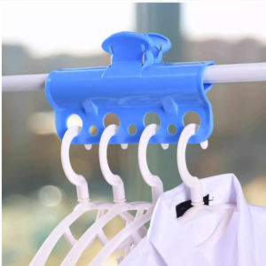 10 Clips Stainless Steel Curved Clothes Hanger Sock Drying Rack Underwear Clip Household Clothes Organizer Steel Hanging Rack