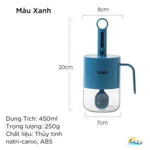 Lọ Đựng Gia Vị Thủy Tinh CCKO Cao Cấp Thìa Thông Minh Tự Động Co Duỗi Có Gạt Định Lượng Chống Ẩm