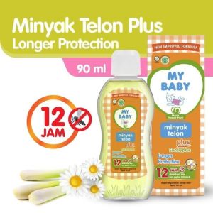 My Baby Minyak Telon Plus 12jam 60ml-150ml.