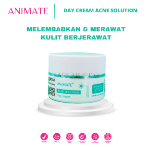 ANIMATE Day Cream Acne Solution ORIGINAL BPOM HALAL 10gr - Krim Siang Untuk Kulit Berjerawat