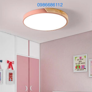 Đèn ốp trần trang trí và bổ xung ánh sáng cho phòng khách ngủ mọi không gian ánh sáng Led 3 chế độ màu