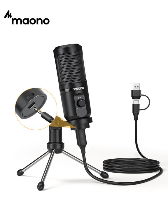 MAONO Official Store MAONO PM461TR USB Microphone Condenser Recording ...