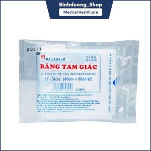 BĂNG TAM GIÁC Y TẾ DÙNG HỖ TRỢ CHẤN THƯƠNG TIỆT TRÙNG BẢO THẠCH 80X80CM HÀNG VIỆT NAM