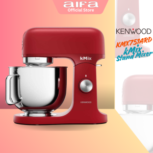 Kenwood kMix KMX751A - Stand mixer with 4 attachments 5L capacity metal body 1000W White / Red Color