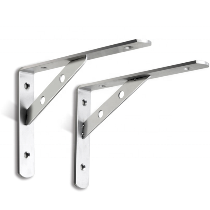 2pcs Door Mirror Mounting Angle For Bracket Arm Stainless (Fit: Peterbilt Truck)