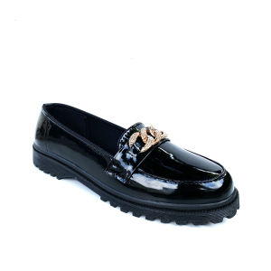 Docmar soles casual formal shoes new women slip on loafers slip on shoes glossy black