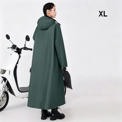 áo mưa dài oxford chống nước dày dặn có mũ khóa kéo phản quang đi xe máy đi làm chống bẩn