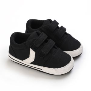Baby Canvas Causal Sneakers Newborn Baby Boys Girls Stripe First Walkers Shoes Infant Toddler Anti-slip Baby Shoes