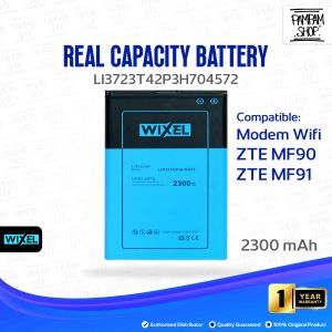 WIXEL Baterai LI3723T42P3H704572 Modem Wifi ZTE MF90 / MF91 Double Power Real Capacity Batre Batrai Battery Ori Original