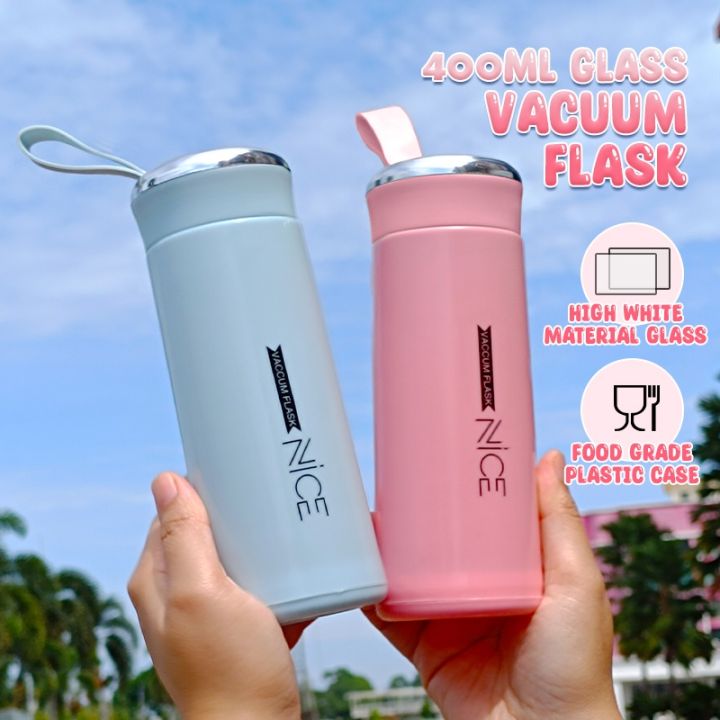 VC Art Nice Glass Water Bottle Vacuum Flask Mug Door Gift Drink