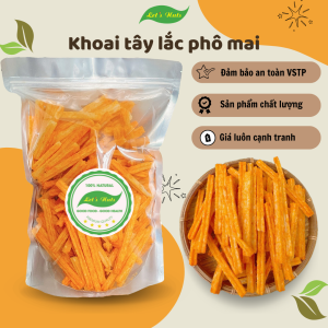 Snack khoai tây lắc bột phô mai dạng ống đồ ăn vặt tuổi thơ mê hoặc mọi đứa trẻ Lets Nuts túi 200g