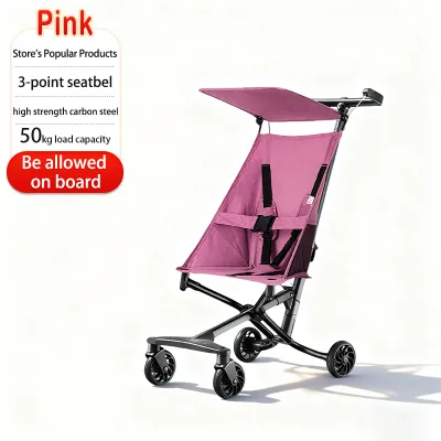 Baby Stroller Travel Breathable Lightweight Prams Lightweight Foldable Stroller Carried on the plane
