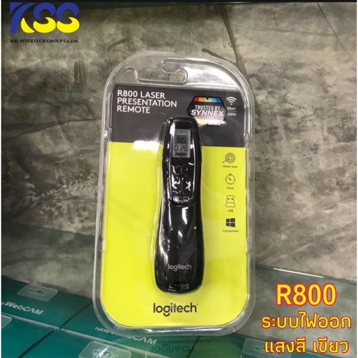 ถูกที่สุด!!! Logitech R800 Wireless Presenter Laser Pointer- Black ...