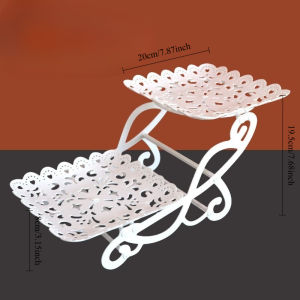 ChicLiving Dessert Stand Cupcake Tower Plastic Serving Tray Bertingkat Transparent Candy Biscuit Snack Display Party Rumah