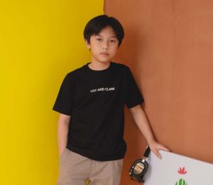 Lily And Clark Kaos Anak Laki-Laki Paling Kece Warna Hitam KLC55-HITAM