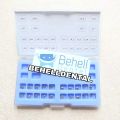 ORIGINAL BRACKET BEHEL METALIC METAL BRIGHT FANCY MINI KEMASAN BOX BIRU // MBT Mini Ortho Mesh Base HOOK ON 345 022 // Bracket Kawat Gigi Metalic Ortho Untuk Perawatan / Perbaikan / Braces Orthodontic Ortho / Behelldental. 