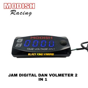 Jam Digital Dan Volmeter 2 in 1 Waterproff 12 NMAX.PCX.MIO.VARIO DLL
