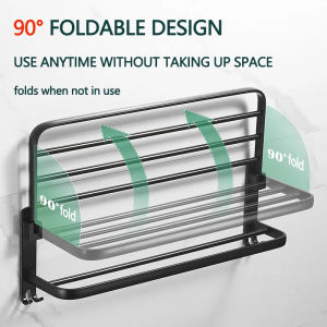 Thicken & Strong Toilet Rack Free Drilling Bathroom Storage Shelf Set Towel Rack  Bathroom Accessories