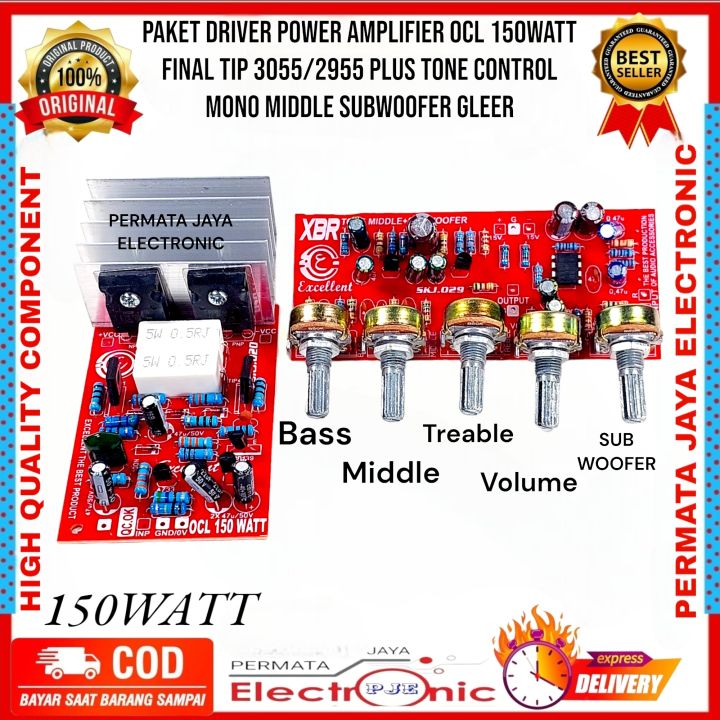 PAKET Driver Power OCL 150watt Plus Final TIP 3055 2955 Plus Tone