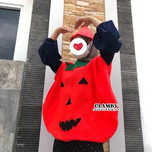 Kostum Labu Anak Dewasa Cosplay Pumkin Halloween | Kostum Karnaval | Kostum Halloween