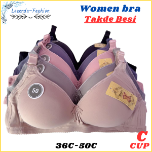 🇲🇾 Plus size C cup 36C-50C Non-Wired Ladies Bra 128