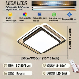 Modern Minimalist 3colors/Remote-Controlled LED Ceiling Light Room Light Bedroom/Living Room Light Ceiling lights