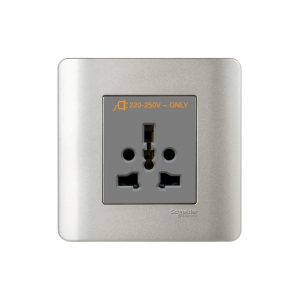 Ổ cắm đa năng Schneider E84426 16A Zencelo dùng chuẩn cho tất cả các loại phích cắm