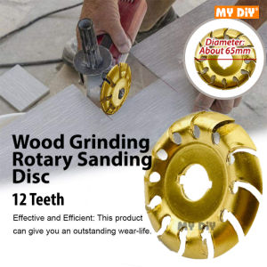 MYDIYHOMEDEPOT - ANGLE GRINDER WOOD CARVING DISC WOOD GRINDING WHEEL DISC WOOD POLISH SHAPING DISC / ABRASIVE WHEEL DISC