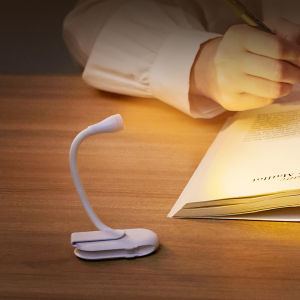 Rechargeable Mini LED Book Night Light 360° Flip Clip Eye Protection Lamp – Ideal for Study Travel and Holiday Gifts